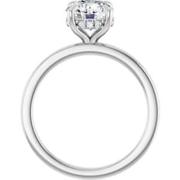 Josephine — Round 14K White Gold, 1.5 ct, view 2