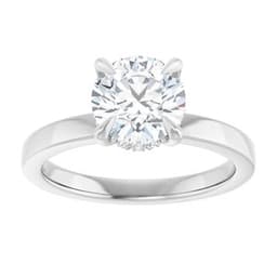 Josephine — Round 14K White Gold, 1.5 ct, view 3