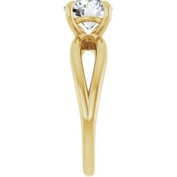Ximena — Round 14K Yellow Gold, 1.5 ct, view 4