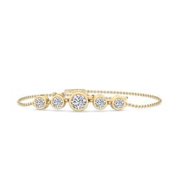14K Yellow Gold Lab Grown Diamond BRACELET 0.63 ctw SJBR11429-0.63CT