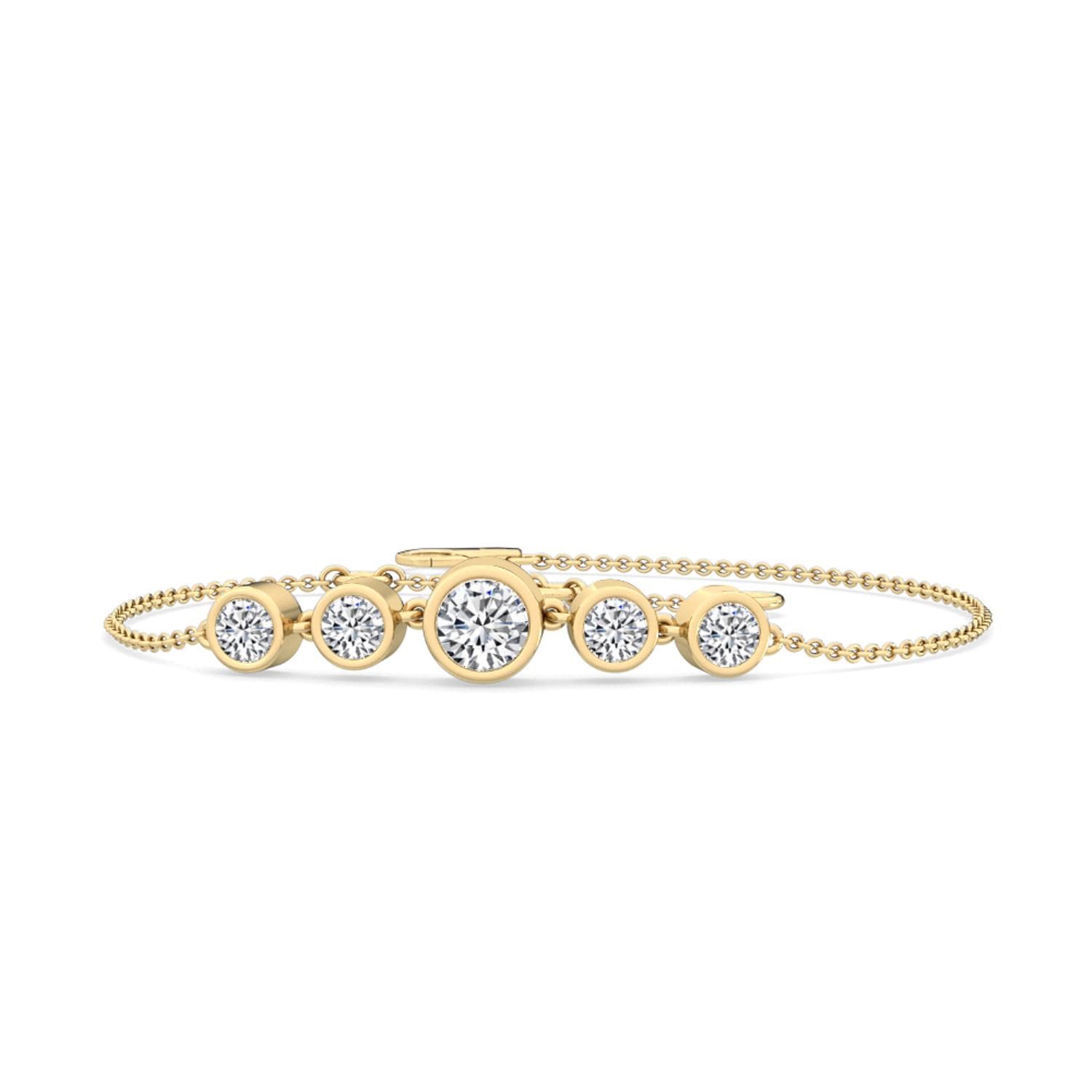 14K Yellow Gold Lab Grown Diamond BRACELET 0.63 ctw SJBR11429-0.63CT