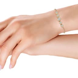14K Yellow Gold Lab Grown Diamond BRACELET 0.63 ctw SJBR11429-0.63CT