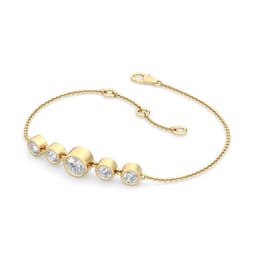 14K Yellow Gold Lab Grown Diamond BRACELET 0.63 ctw SJBR11429-0.63CT