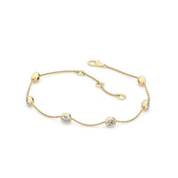 14K Yellow Gold Lab Grown Diamond BRACELET 0.79 ctw SJBR11454-0.75CT