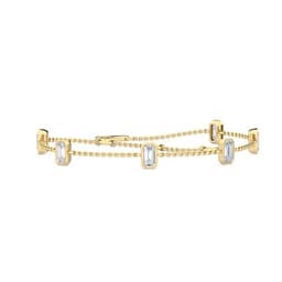 14K Yellow Gold Lab Grown Diamond BRACELET 0.97 ctw SJBR20035EM-1.00CT