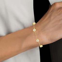 14K Yellow Gold Lab Grown Diamond BRACELET 0.95 ctw SJBR20036OV-1.00CT