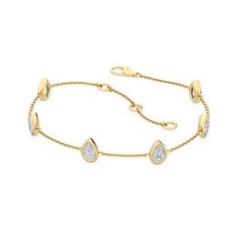 14K Yellow Gold Lab Grown Diamond BRACELET 0.99 ctw SJBR20037PE-1.00CT