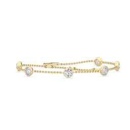 14K Yellow Gold Lab Grown Diamond BRACELET 0.96 ctw SJBR20038-1.00CT