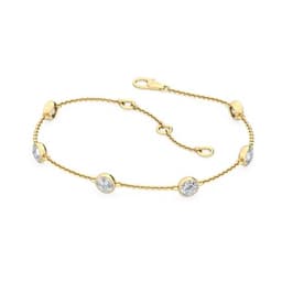 14K Yellow Gold Lab Grown Diamond BRACELET 0.96 ctw SJBR20038-1.00CT
