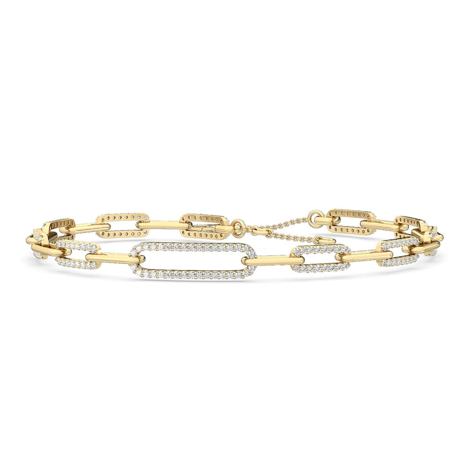 14K Yellow Gold Lab Grown Diamond BRACELET 1.00 ctw SJBR20049-1.00CT-7IN