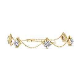 14K Yellow Gold Lab Grown Diamond BRACELET 1.20 ctw SJBR20057-1.20CT