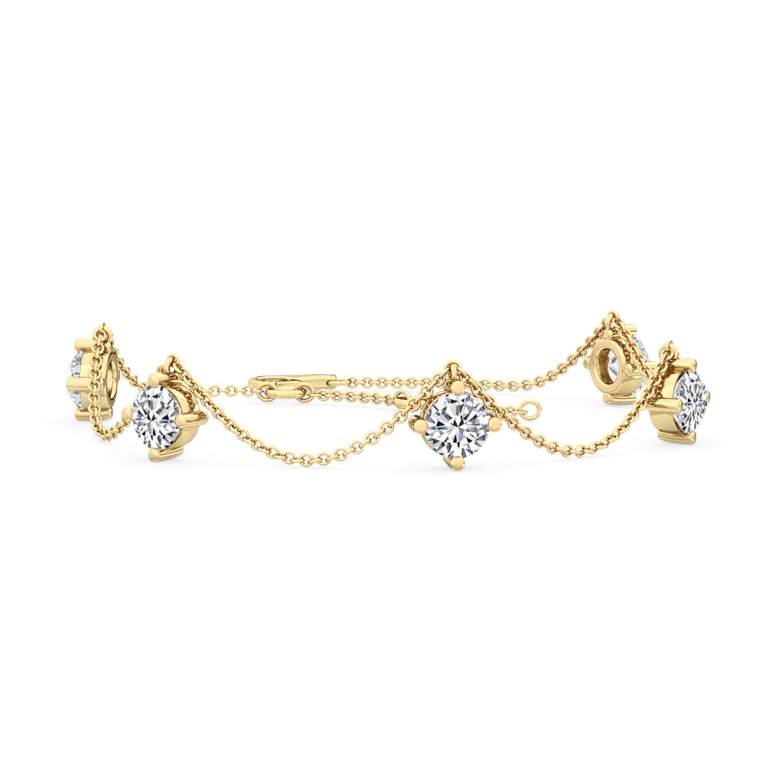 14K Yellow Gold Lab Grown Diamond BRACELET 1.20 ctw SJBR20057-1.20CT