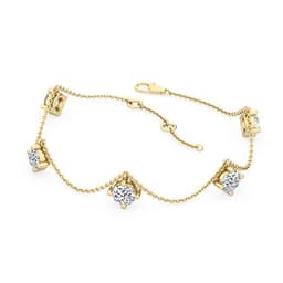 14K Yellow Gold Lab Grown Diamond BRACELET 1.20 ctw SJBR20057-1.20CT