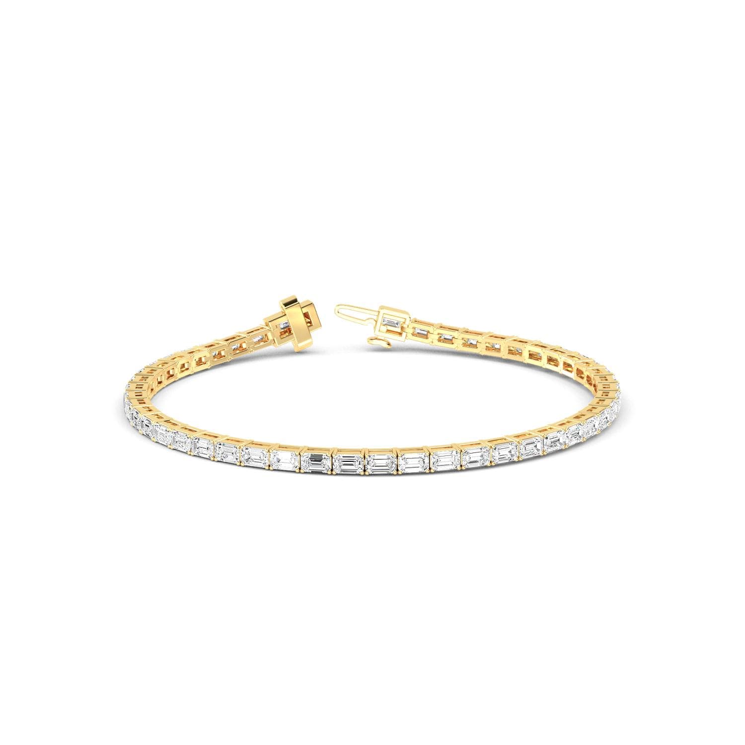 14K Yellow Gold Lab Grown Diamond BRACELET 5.18 ctw SJBR20073EM-0.11CT-7IN