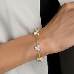 14K Yellow Gold Lab Grown Diamond BRACELET 1.41 ctw SJBR20083-1.25CT