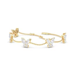 14K Yellow Gold Lab Grown Diamond BRACELET 1.41 ctw SJBR20083-1.25CT