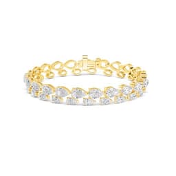 14K Yellow Gold Lab Grown Diamond Bracelet 7.99 ctw SJBR20158A
