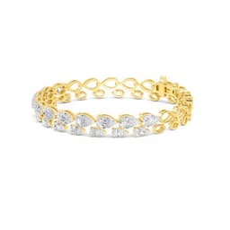 14K Yellow Gold Lab Grown Diamond Bracelet 7.99 ctw SJBR20158A