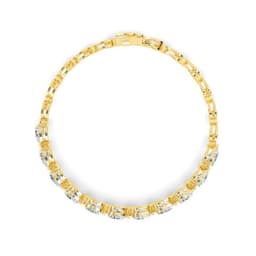 14K Yellow Gold Lab Grown Diamond Bracelet 7.99 ctw SJBR20158A