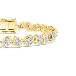 14K Yellow Gold Lab Grown Diamond BRACELET 6.68 ctw SJBR20202MS-0.20CT-7IN