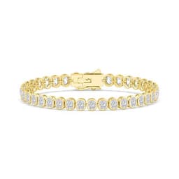14K Yellow Gold Lab Grown Diamond BRACELET 11.00 ctw SJBR20337CU-0.30PT-7IN