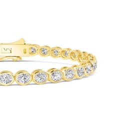 14K Yellow Gold Lab Grown Diamond BRACELET 5.28 ctw SJBR20337OV-0.15PT-7IN