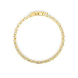 14K Yellow Gold Lab Grown Diamond BRACELET 4.16 ctw SJBR20337RDT-0.11PT-7IN