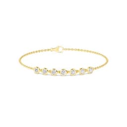 14K Yellow Gold Lab Grown Diamond BRACELET 0.77 ctw SJBR20352-0.75CT