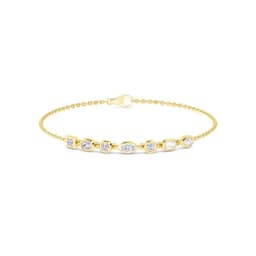 14K Yellow Gold Lab Grown Diamond BRACELET 0.77 ctw SJBR20353MS-0.75CT