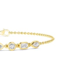14K Yellow Gold Lab Grown Diamond BRACELET 0.77 ctw SJBR20353MS-0.75CT