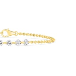 14K Yellow Gold Lab Grown Diamond BRACELET 1.05 ctw SJBR20358-1.00CT