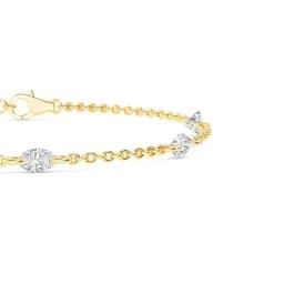 14K Yellow Gold Lab Grown Diamond BRACELET 1.06 ctw SJBR20359-1.10CT