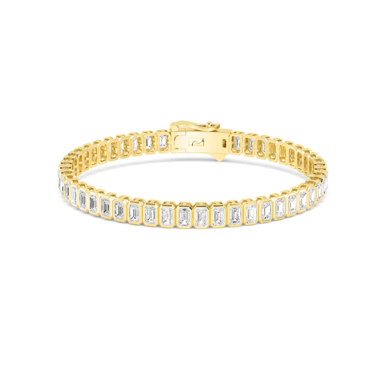 14K Yellow Gold Lab Grown Diamond BRACELET 5.98 ctw SJBR20362EM-0.11PT-7IN