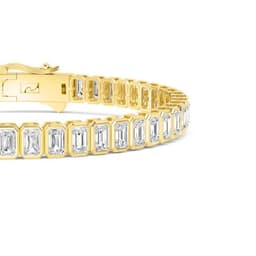 14K Yellow Gold Lab Grown Diamond BRACELET 5.98 ctw SJBR20362EM-0.11PT-7IN