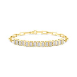 14K Yellow Gold Lab Grown Diamond BRACELET 1.62 ctw SJBR20368-0.10PT-6.5IN