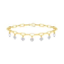 14K Yellow Gold Lab Grown Diamond BRACELET 2.98 ctw SJBR20370-2.83CT-7IN