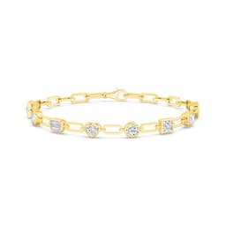 14K Yellow Gold Lab Grown Diamond BRACELET 3.49 ctw SJBR20372-3.50CT-7IN