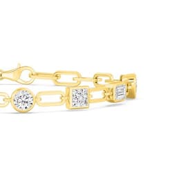 14K Yellow Gold Lab Grown Diamond BRACELET 3.49 ctw SJBR20372-3.50CT-7IN