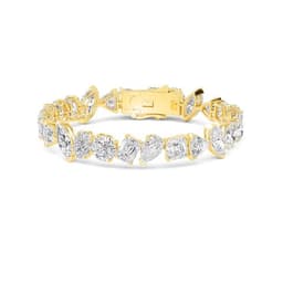 14K Yellow Gold Lab Grown Diamond BRACELET 30.20 ctw SJBR20388-29.00CT-7IN