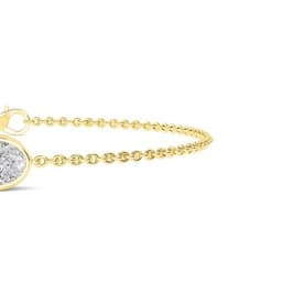 14K Yellow Gold Lab Grown Diamond BRACELET 1.00 ctw SJBR20399OV-1.00CT