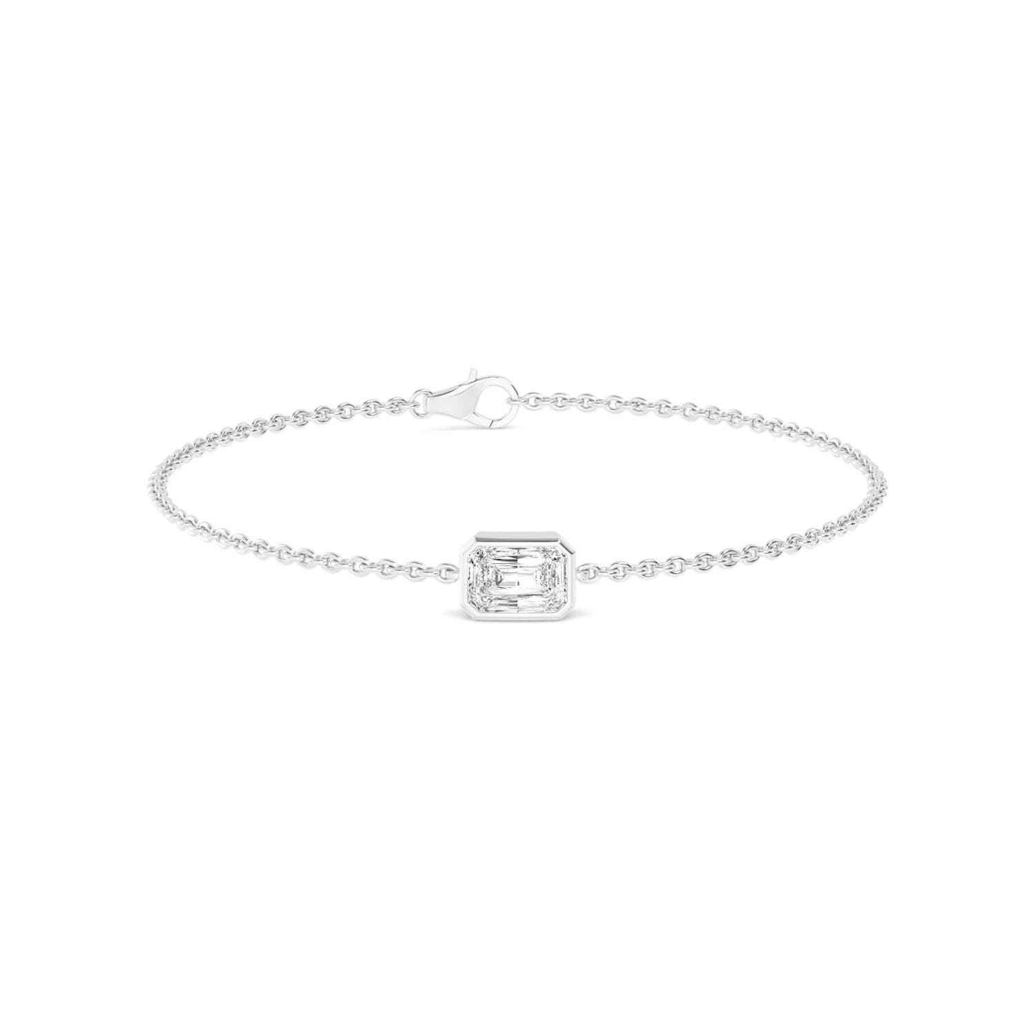 14K White Gold Lab Grown Diamond BRACELET 1.00 ctw SJBR20399RDT-1.00CT