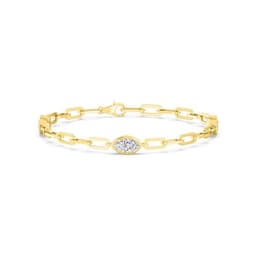 14K Yellow Gold Lab Grown Diamond BRACELET 2.16 ctw SJBR20458MQ-0.72CT-7IN