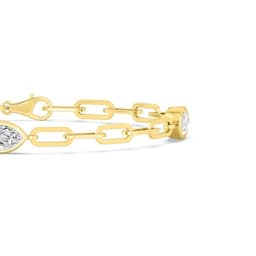 14K Yellow Gold Lab Grown Diamond BRACELET 2.16 ctw SJBR20458MQ-0.72CT-7IN