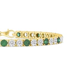 14K Yellow Gold Lab Grown Diamond Bracelet 4.43 ctw SJBR20463-4.63CT-7IN