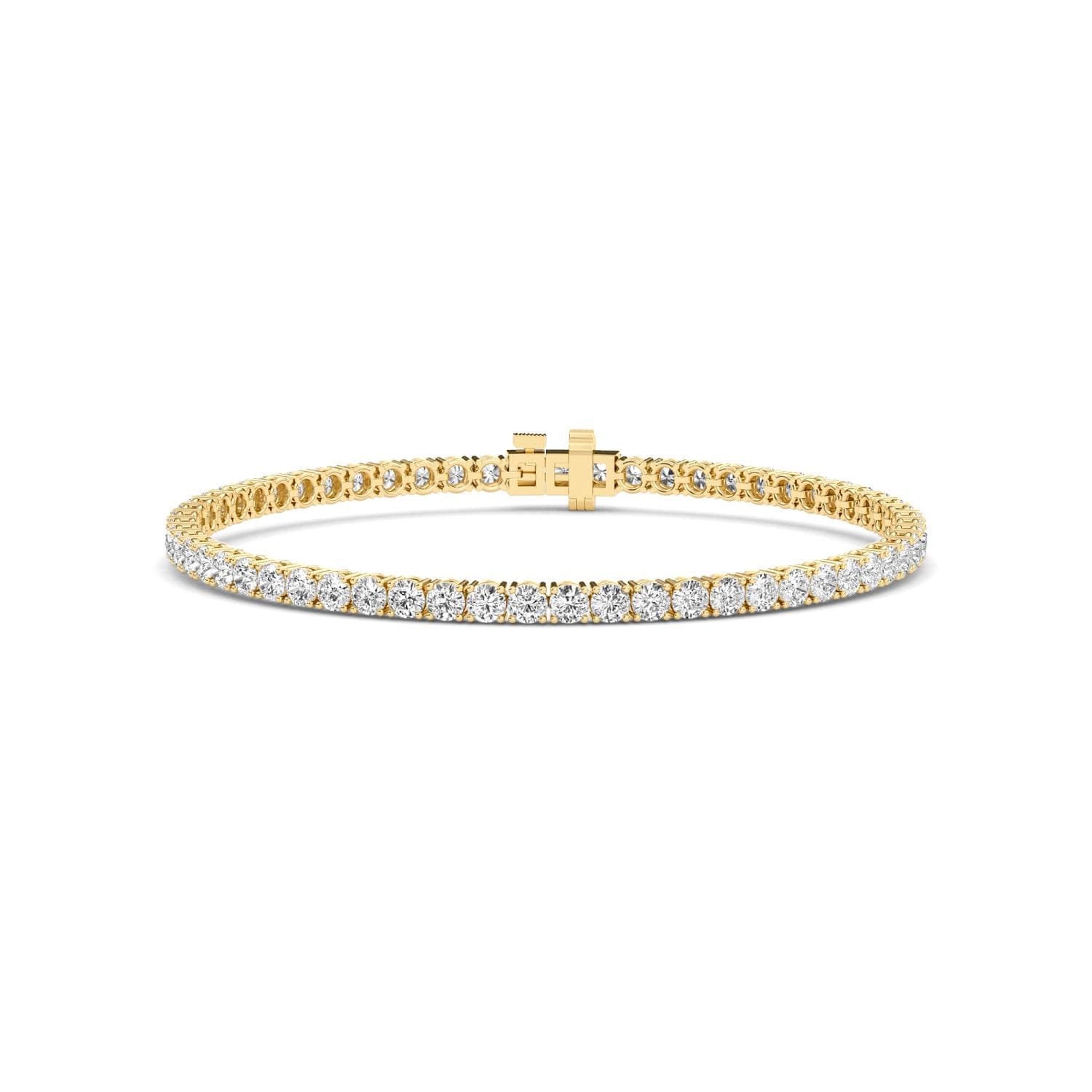 14K Yellow Gold Lab Grown Diamond BRACELET 7.00 ctw SJBR20464-7.00CT-7IN