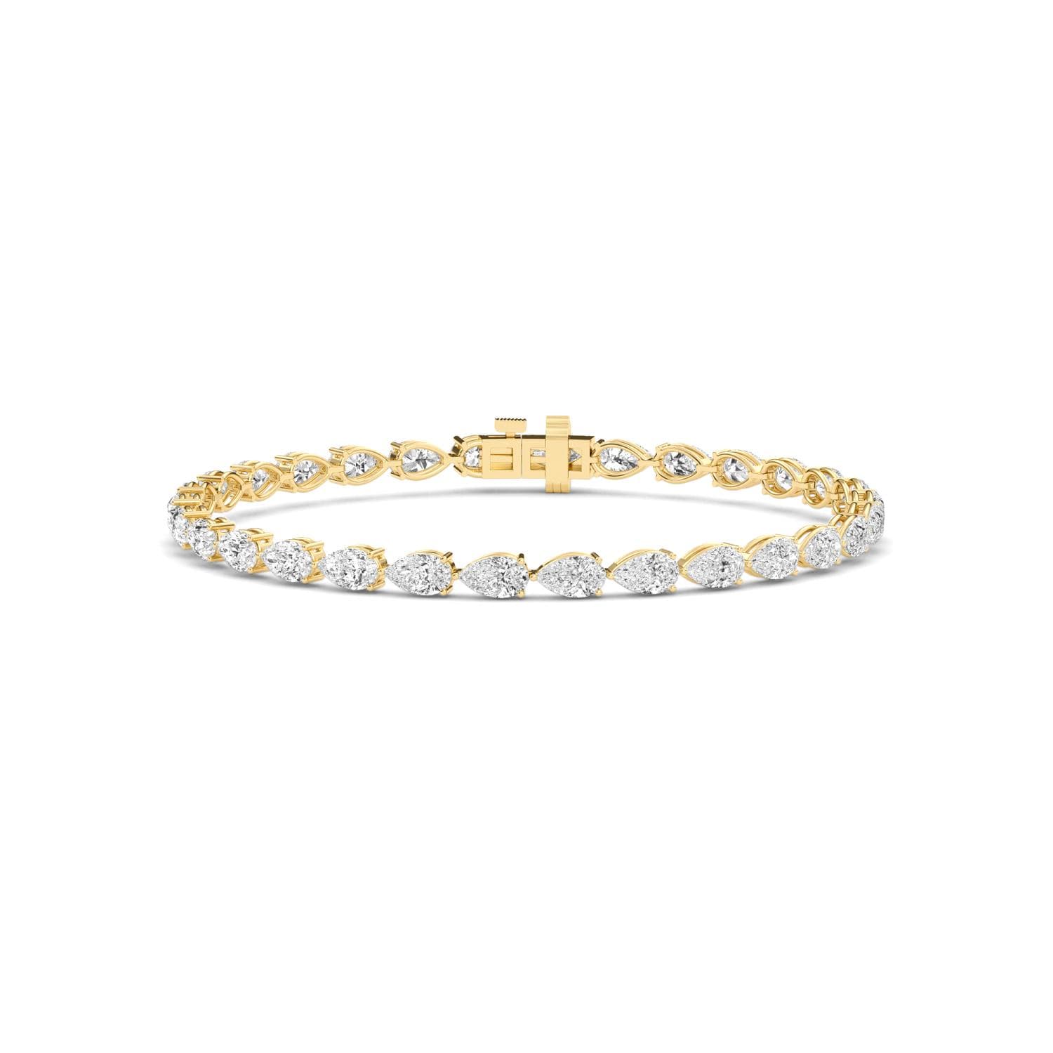 14K Yellow Gold Lab Grown Diamond BRACELET 5.61 ctw SJBR20464PE-0.15CT-7IN