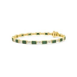 14K Yellow Gold Lab Grown Diamond BRACELET 6.53 ctw SJBR20475-6.50CT-7IN