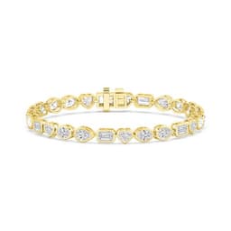 14K Yellow Gold Lab Grown Diamond BRACELET 10.46 ctw SJBR20479MS-10.25CT-7IN