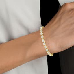 14K Yellow Gold Lab Grown Diamond BRACELET 10.46 ctw SJBR20479MS-10.25CT-7IN