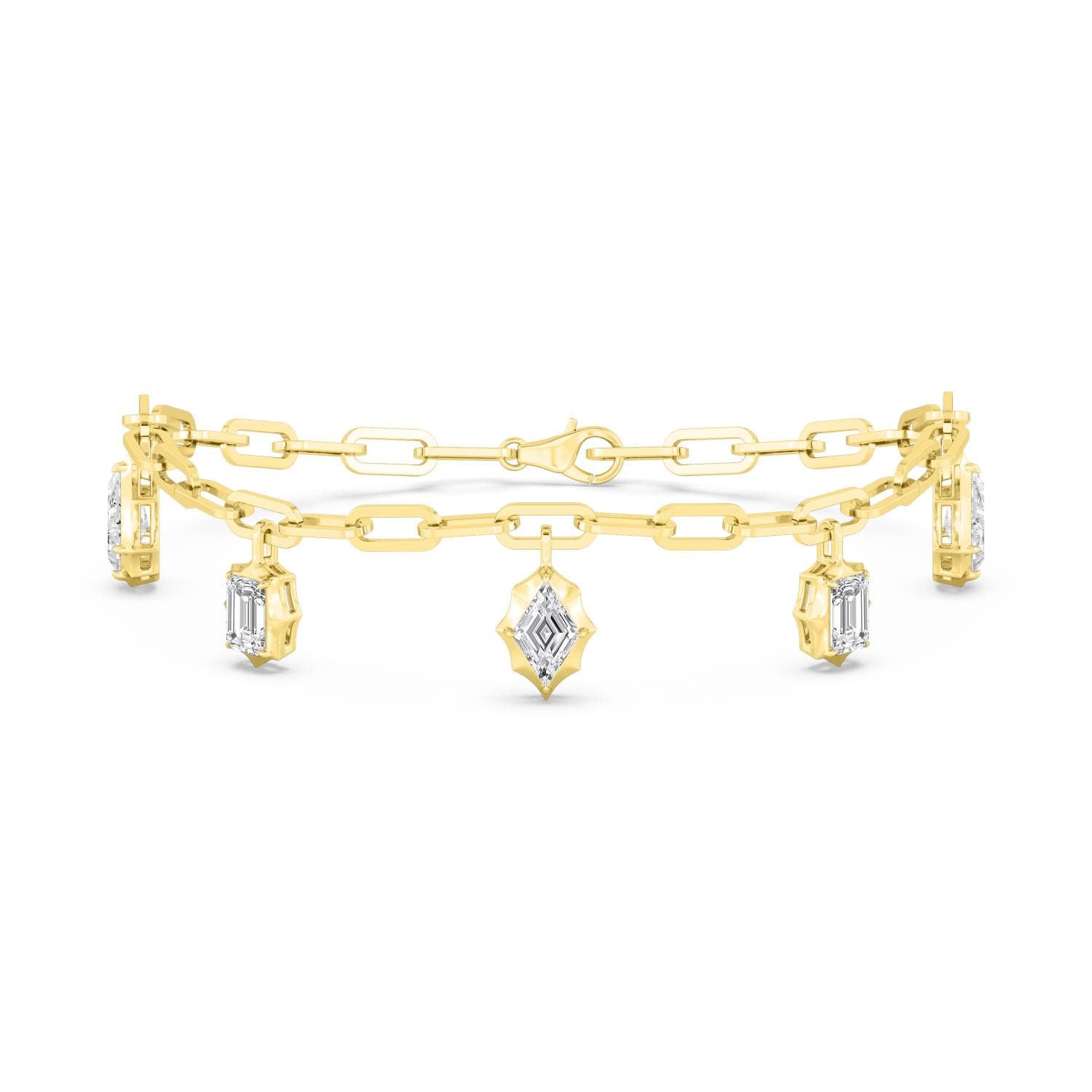 14K Yellow Gold Lab Grown Diamond BRACELET 2.36 ctw SJBR20518MS-2.38CT-7IN